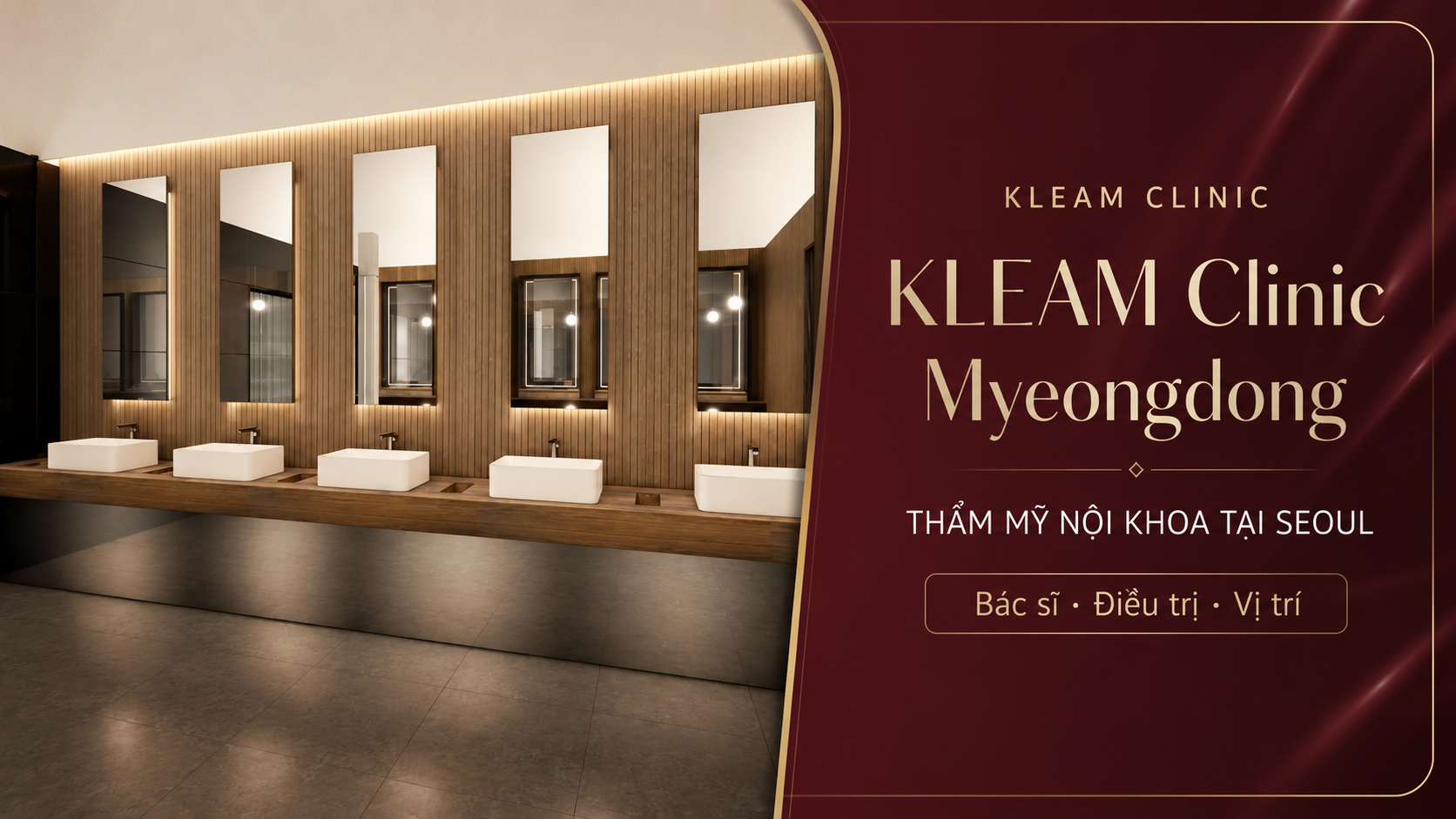 KLEAM Clinic Myeongdong — hướng dẫn thẩm mỹ nội khoa tại Seoul
