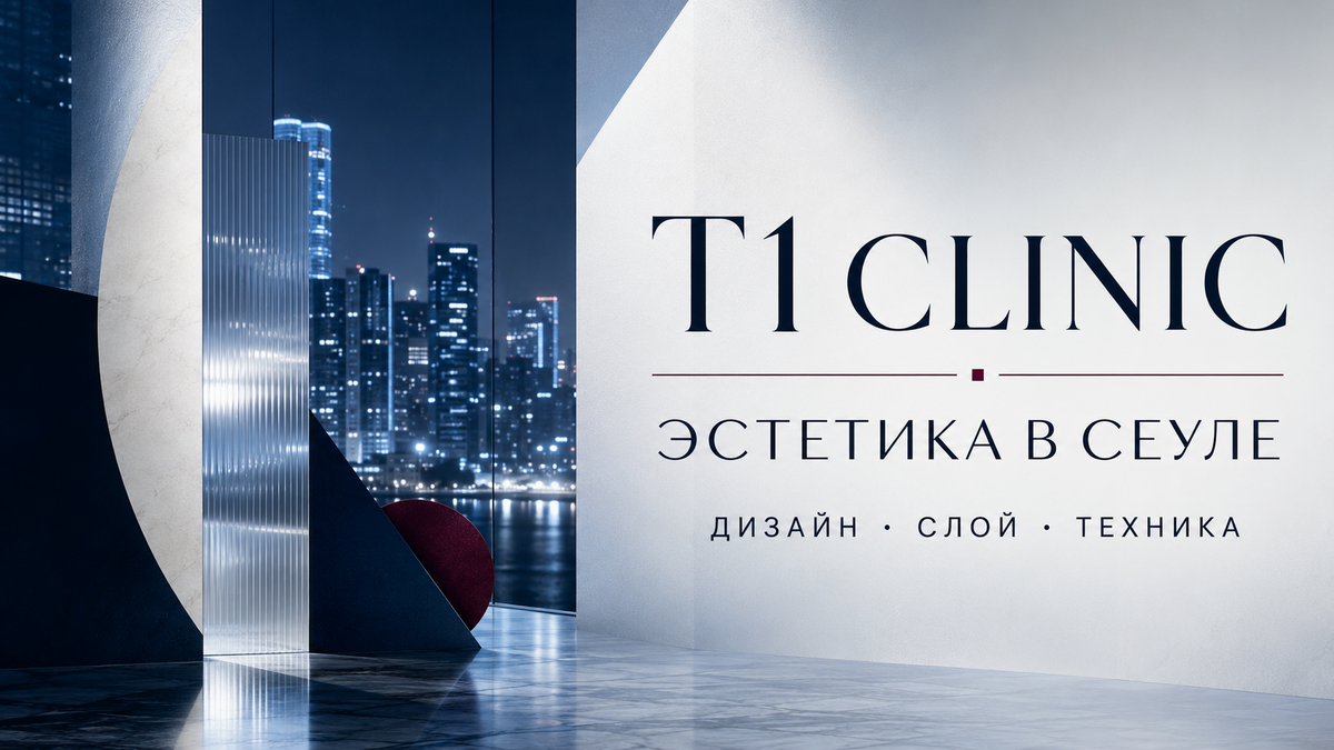 T1 Clinic в Сеуле — эстетика, дизайн, слой и техника