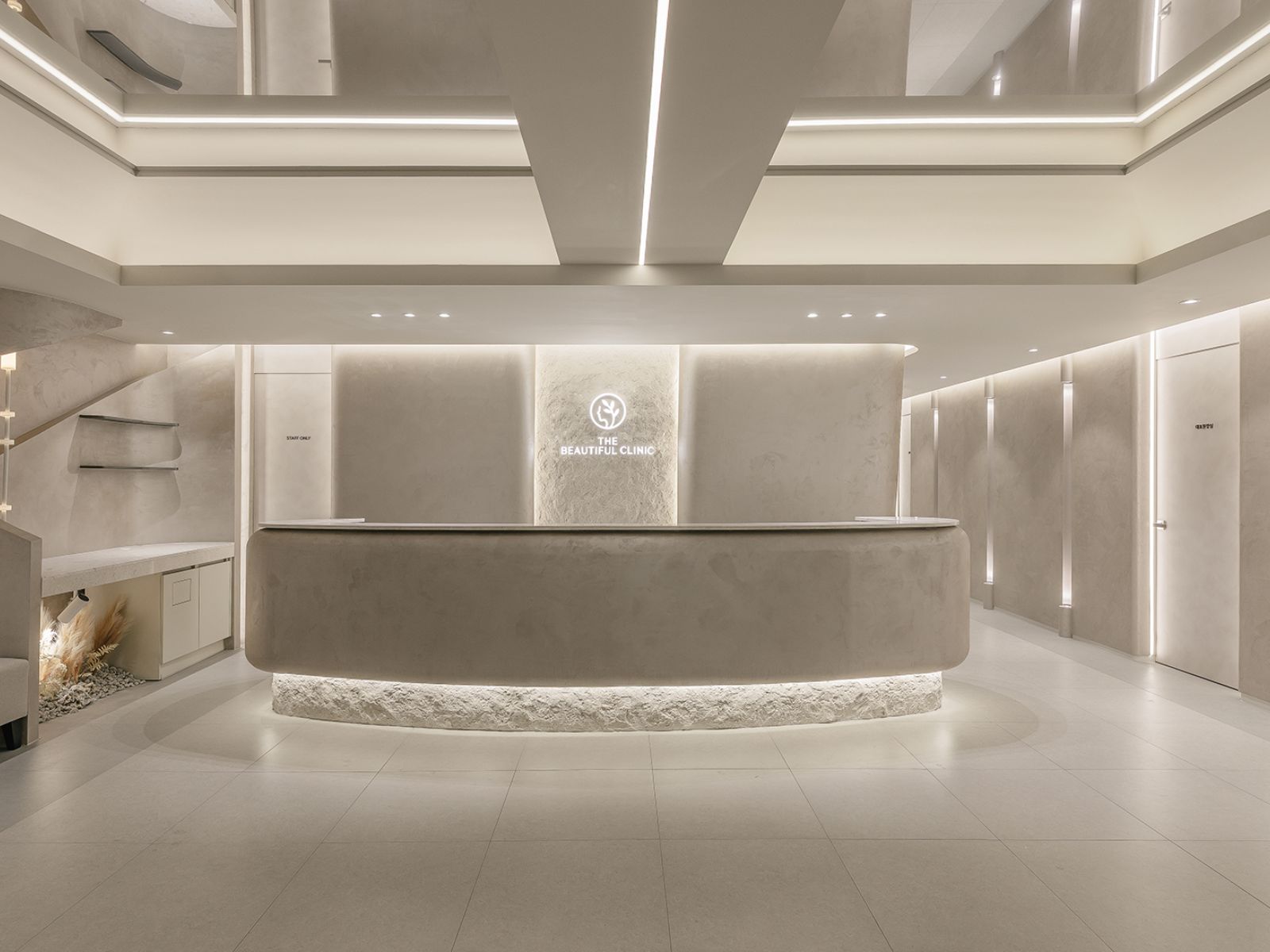 Tatsächlicher Innenraum der The Beautiful Clinic in Seoul