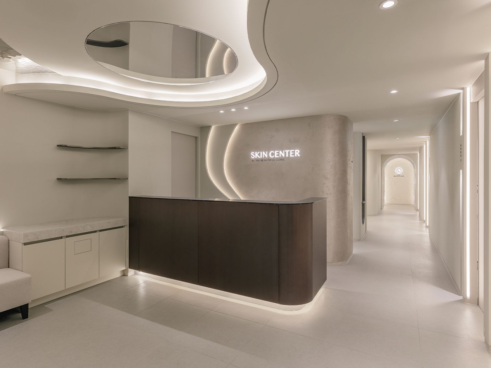 Tatsächlicher Innenraum der The Beautiful Clinic in Seoul
