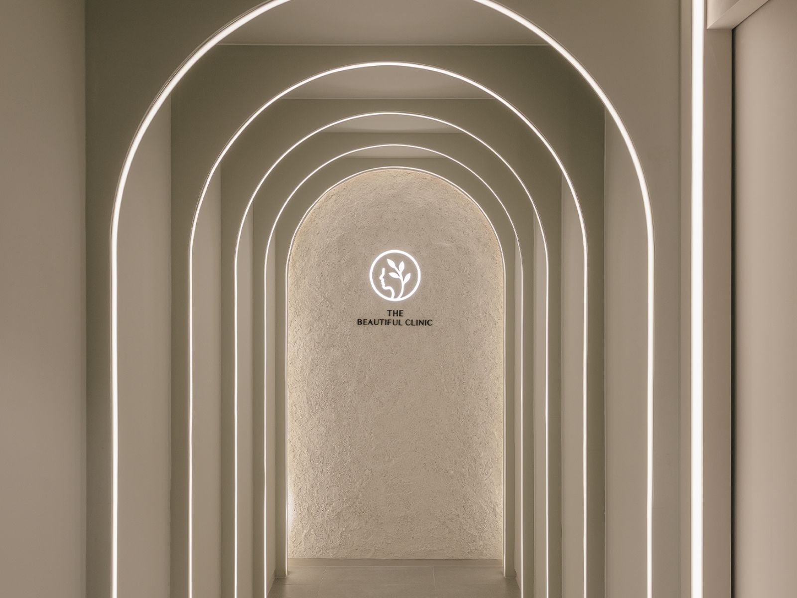 Tatsächlicher Innenraum der The Beautiful Clinic in Seoul